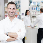 Portrait,Of,A,Pharmacist.,In,The,Background,We,Can,See