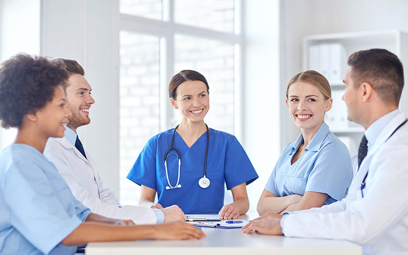 Hospital,,Profession,,People,And,Medicine,Concept, ,Group,Of,Happy