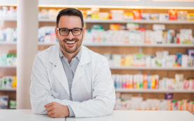Smiling,Portrait,Of,A,Handsome,Pharmacist.