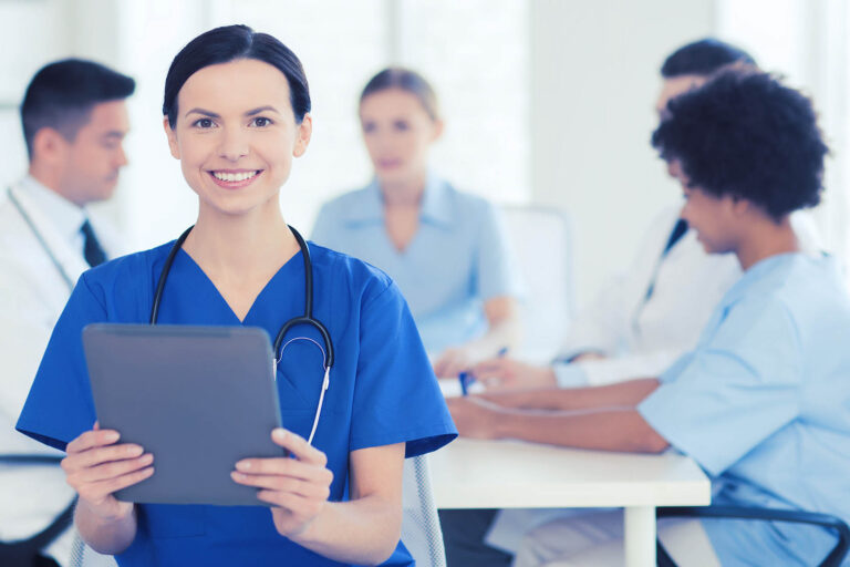 Clinic,,Profession,,People,And,Medicine,Concept, ,Happy,Female,Doctor