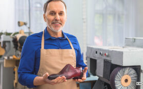 Cobbler,Holding,A,Brand,New,Footwear